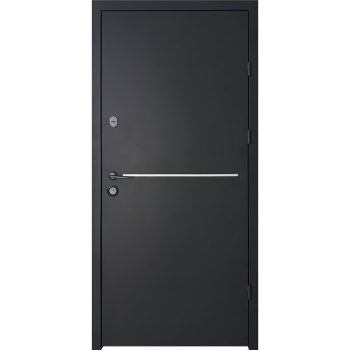 Двері вхідні City Light 1 RAL 9005 муар/астровайт