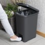 Мусорное ведро с крышкой и педалью BIN-01 30L ANTHRACITE