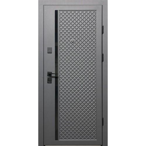 Двері вхідні City Max 1 антрацит/білий супермат