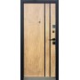 Двері вхідні City Max 2 спил дерева коньячний/спил дерева медовий