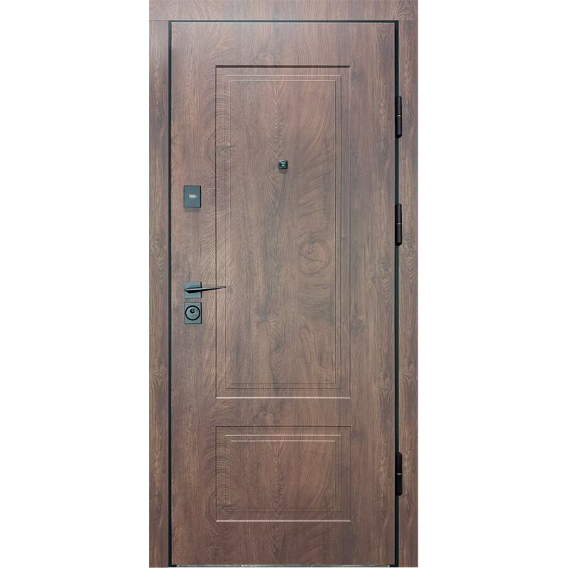 Двері вхідні City Max 4 спив дерева кінцевий/білий супермат