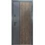 Двері вхідні City Lux 1 лампра дуб вулканічний + антрацит/ПВХ-05