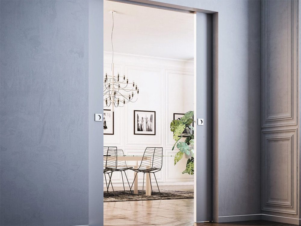 Розсувні двері, які йдуть прямо в стіну